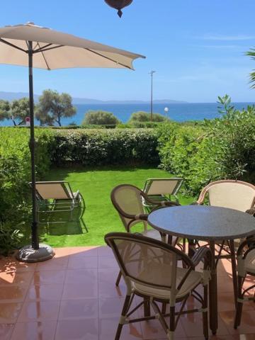 Appartement Grand Studio Route des Sanguinaires Très belle vue mer à Ajaccio  Extérieur photo